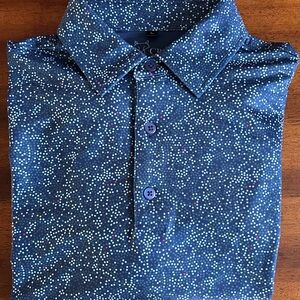 Mens Navy Blue Golf Polo